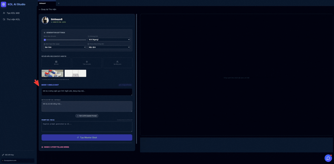 Workflow tiếng Việt — Nhập ý tưởng, AI lo phần kỹ thuật