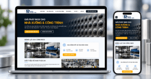 Dự án website Inox Phúc An — Website giới thiệu doanh nghiệp B2b ngành Inox